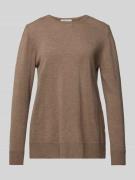 MAERZ Muenchen Strickpullover mit Rundhalsausschnitt in Mud Melange, G...