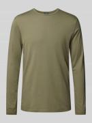 OLYMP Level Five Longsleeve mit Rundhalsausschnitt in Khaki, Größe L