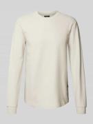 G-Star Raw Longsleeve mit Sturkturmuster in Offwhite, Größe L