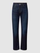 Levi's® Slim Fit Jeans mit Label-Detail Modell '513' in Dunkelblau, Gr...