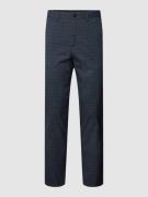 Matinique Chino mit Glencheck-Muster Modell 'MAliam Pant' in Marine, G...