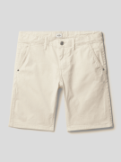 Pepe Jeans Chino-Shorts mit Leistentaschen Modell 'BURN' in Ecru, Größ...