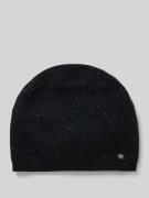 CAPELLI NEW YORK Beanie mit Label-Detail in Black, Größe 1