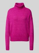 Christian Berg Woman Strickpullover mit Rollkragen in Fuchsia, Größe L