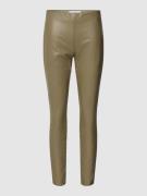 Raffaello Rossi Skinny Fit Hose in Leder-Optik Modell 'RESA' in Khaki,...