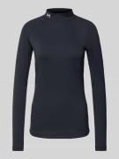 Under Armour Longsleeve mit Stehkragen in Black, Größe L