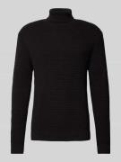 SELECTED HOMME Strickpullover mit Rollkragen Modell 'THEO' in Black, G...