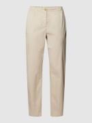 Tommy Hilfiger Tapered Fit Hose mit Label-Details in Sand, Größe 34