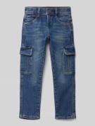 s.Oliver RED LABEL Straight Fit Jeans aus Baumwollmix mit Cargotaschen...