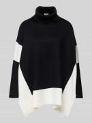 s.Oliver BLACK LABEL Oversized Pullover-Poncho aus Viskose-Mix mit Col...