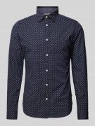 s.Oliver RED LABEL Slim Fit Freizeithemd aus Baumwollmix in Marine, Gr...