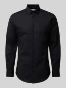 s.Oliver BLACK LABEL Regular Fit Businesshemd mit Stretch-Anteil in Bl...