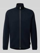 MARC O POLO Regular Fit Strickjacke aus reiner Bio-Baumwolle in Marine...