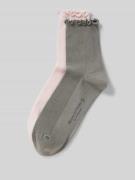 MARC O POLO Socken mit Frill-Bund in Rose, Größe 35-38