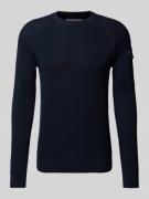 s.Oliver RED LABEL Regular Fit Strickpullover mit Raglanärmeln und Str...