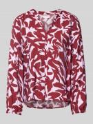 s.Oliver RED LABEL Regular Fit Viskose-Bluse mit Allover-Print und Cri...