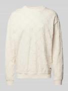 JOOP! Collection Sweatshirt mit gerippten Abschlüssen in Offwhite, Grö...