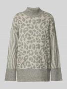 Vero Moda Regular Fit Strickpullover mit Animal-Print Modell 'MARS' in...