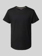 Replay T-Shirt mit Label-Stitching in Black, Größe L