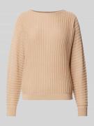 Soyaconcept Strickpullover mit Effektgarn Modell 'Violetta' in Beige, ...