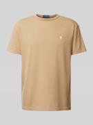 POLO RALPH LAUREN T-Shirt mit Label-Stitching in Khaki, Größe L