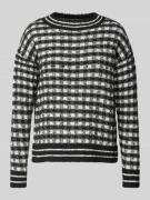 s.Oliver BLACK LABEL Regular Fit Strickpullover mit Wollanteil und Kar...