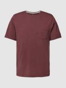 Colours & Sons T-Shirt mit Brusttasche Modell 'SLUB YARN' in Dunkelbra...