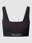 MARC O POLO Bralette mit Label-Bund in Black, Größe L