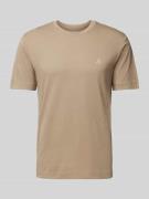 MARC O POLO T-Shirt mit Label-Print in Beige, Größe XXL