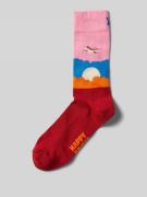 Happy Socks Socken mit Motiv-Stitching Modell 'Airplane' in Pink, Größ...