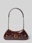 Guess Handtasche mit Label-Applikation Modell 'MINTHA' in Bordeaux, Gr...