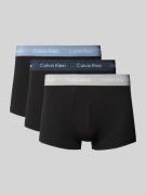 Calvin Klein Underwear Trunks aus Viskose mit Label-Bund im 3er-Pack i...