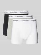 Calvin Klein Underwear Trunks mit Label-Bund im 3er-Pack in Weiss, Grö...