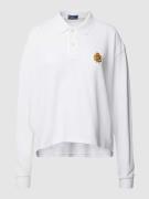 POLO RALPH LAUREN Longsleeve mit Label-Stitching in Weiss, Größe L