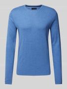 Christian Berg Men Longsleeve mit Rundhalsausschnitt in Blau Melange, ...