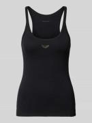 Zadig & Voltaire Tanktop mit Label-Stitching Modell 'ALBA' in Black, G...