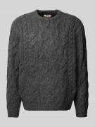 Levi's® Strickpullover mit Woll-Anteil Modell 'BATTERY' in Anthrazit, ...