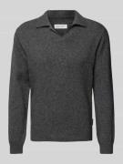 Casual Friday Strickpullover mit gerippten Abschlüssen Modell 'Karl' i...