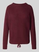 Jake*s Casual Oversized Strickpullover aus Viskose in Bordeaux, Größe ...