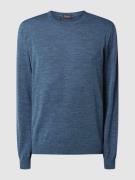 MAERZ Muenchen Pullover aus Schurwolle in Jeansblau, Größe 56