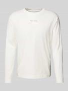 MARC O POLO Regular Fit Langarmshirt aus reiner Baumwolle in Offwhite,...