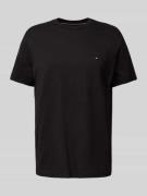 Tommy Hilfiger T-Shirt mit Logo-Stitching in Black, Größe L