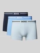 BOSS Trunks mit elastischem Logo-Bund im 3er-Pack in Bleu, Größe L