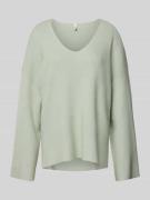 Only Relaxed Fit Strickpullover mit Viskose und hohen Seitenschlitzen ...