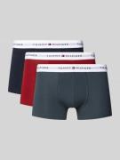 Tommy Hilfiger Trunks mit elastischem Logo-Bund im 3er-Pack in Rot, Gr...