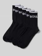 BOSS Socken mit Label-Stitching im 6er-Pack in Black, Größe 39-42