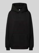 Karo Kauer Hoodie mit überschnittenen Schultern in Black, Größe L