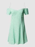 Calvin Klein Jeans Off-Shoulder-Kleid mit Label-Stitching in Mint, Grö...