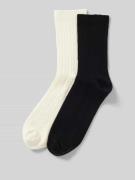 Jake*s Casual Socken mit geripptem Abschluss in Black, Größe 35-38