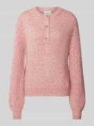 Pepe Jeans Strickpullover mit Rundhalsausschnitt in Rosa Melange, Größ...